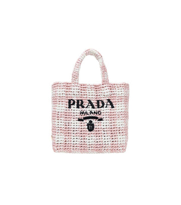 PRADA Rosa Raffia Tote 59782 156974021