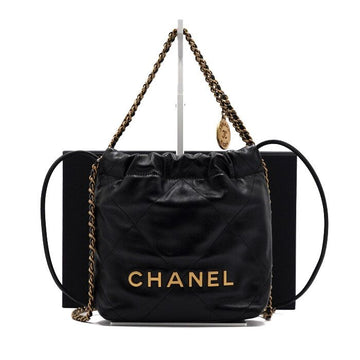 CHANEL ミニゴールドメタルショルダーバッグ兼クロスバッグ AA64601 156984221