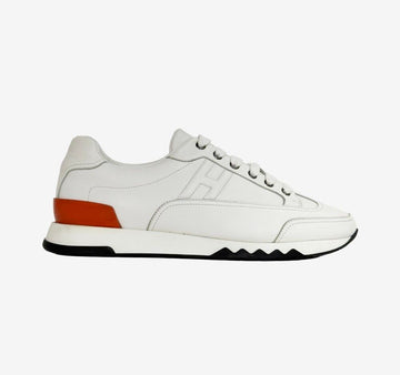 Hermes Trail Sneakers White Orange B2220X134 156995268