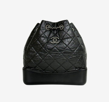 CHANEL Gabrielle Backpack Small Black 27th Generation FXZFJ0HZ 156997870