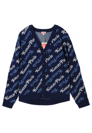 Kenzo Genderless Cardigan Midnight Blue FE58CA0073CB 77 76431760