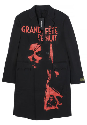 Raf Simons Classic Coat with Pockets and Print 222M615C300010099 40393601