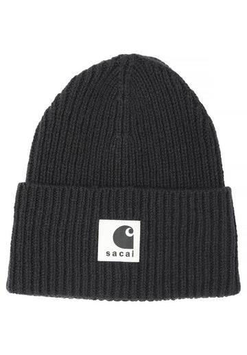 Sacai Carhartt WIP Wool Knit Beanie Black 2500997S 001 149582218