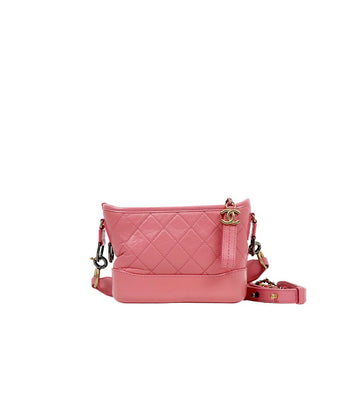 CHANEL Pink Small Strap Logo Gabriel Hobo Bag 59918 157005341