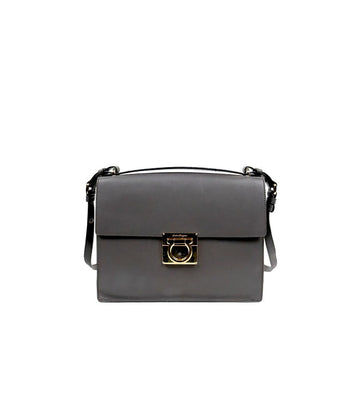 SALVATORE FERRAGAMO Grauer Leder Marisol Schultertasche 57957 157005344