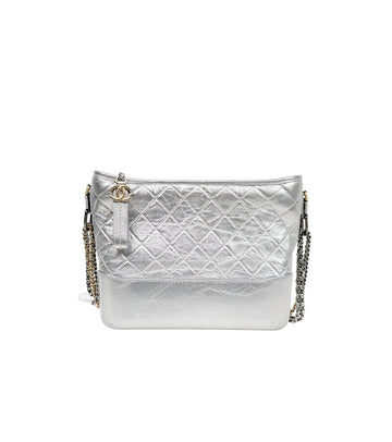 CHANEL Silber Mittel Gabrielle Hobo Tasche 60708 157005359