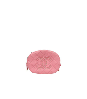 CHANEL Rosa Geplottete Stud Big CC Kamera Tasche 60242 157005372