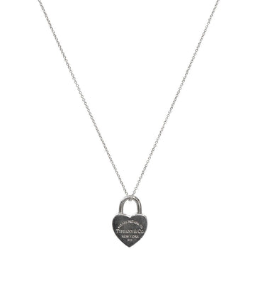 Tiffany & Co Heart Lock Silver Necklace 60498 157008843