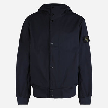 STONE ISLAND 6S Leichte Softshell-Hoodie-Jacke Navy 4100118 S0A22 V0020 157020052