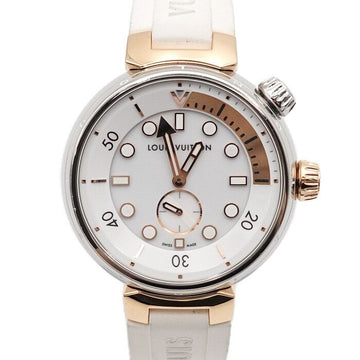 Louis Vuitton Tambour Street Diver 18K Pink Gold Steel Case Combi 39.5MM Quartz Unisex Watch 157026373