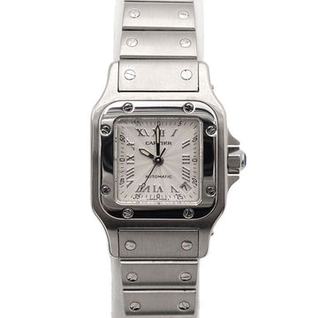 CARTIER Santos Galbé Small 3D Dial Automatikuhr aus Edelstahl für Damen W20044D6 157026379