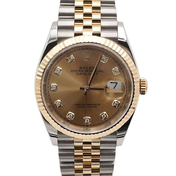 ROLEX デイトジャスト 126233 18Kゴールドコンビ 10Pダイヤ 36mm 自動巻き メンズ腕時計 157026425