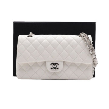 CHANEL Classic Medium Silver Chain Shoulder Bag A01112 157026525