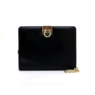 Salvatore Ferragamo Gold-tone Gancini Chain Shoulder Bag and Crossbody Bag 21 8753 152892668