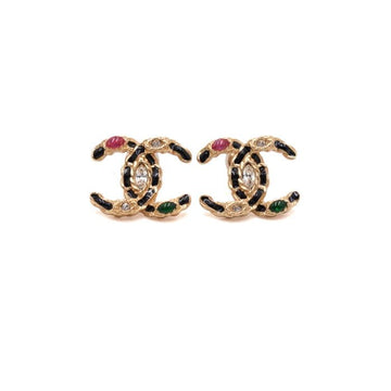 CHANEL CC Chain Ohrringe 20 Saison Multicolor Stein aa64609 157038431