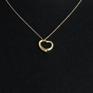 TIFFANY & CO 18K Gelbgold Elsa Peretti Open Heart 16 mm Anhänger Halskette Damen 157038446