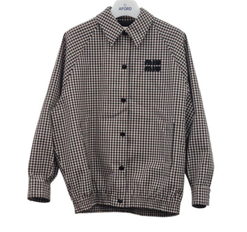 Miu Miu Gingham Check Bomber Jacket MIA092504 151516626