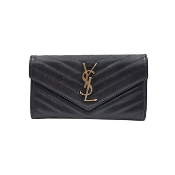 Saint Laurent Matelassé Monogram Long Wallet 60826073 157040650