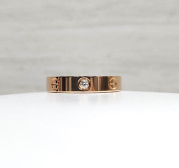 CARTIER ダイヤモンド 1P ラブリング 18K ピンクゴールド スモール 54号 157043994