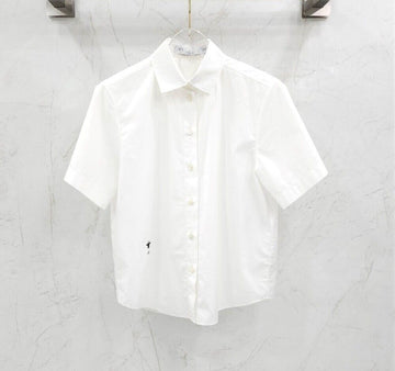 Dior Crop Button-Up Blouse 111B61A3356 143959489