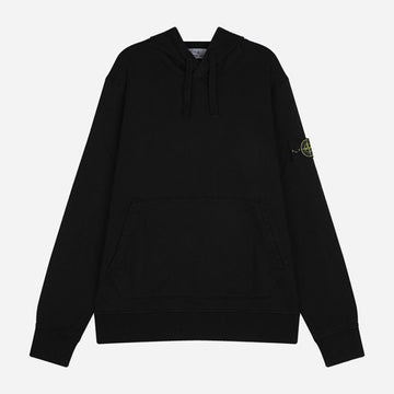 Stone Island Hooded Cotton Sweatshirt with Patch Black 6100062 S0051 V0029 157060531