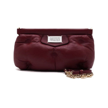 MAISON MARGIELA Glam Slam Schultertasche in Rot mit goldener Kette 0997 157063359