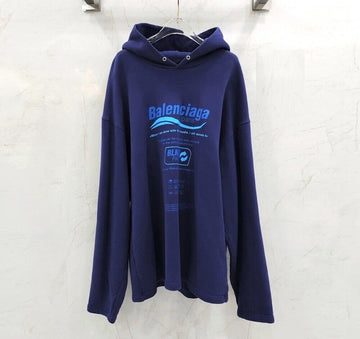 Balenciaga Logo Printed Hoodie 154130936