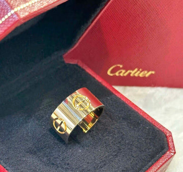 Cartier 18K Wide Classic Love Ring 11MM Size 61 J042301 155531025