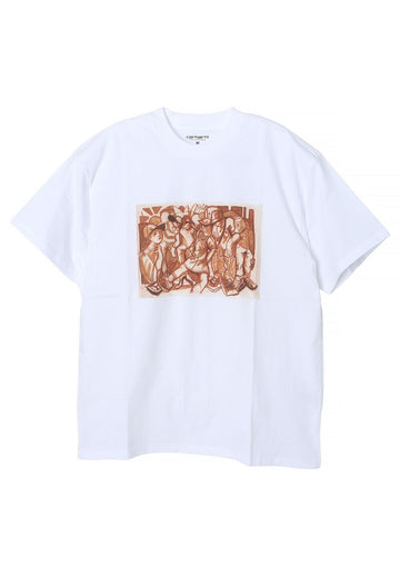 Carhartt WIP CAI ARFON BELLIS Short Sleeve T-Shirt White stamp: I034781 144755854