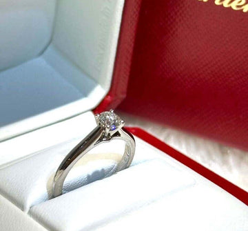 CARTIER 1Pダイヤウェディングリング 0.31カラット 49号9号 DH081107 148576993
