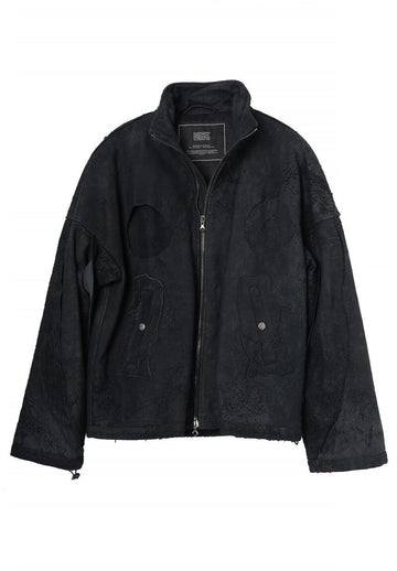 DIESEL ラムスキンレザー ヴィンテージジャケット ブラック A116190CNAK 9XX 66610426
