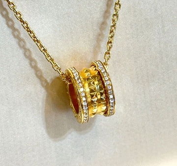 BULGARI 18k ビゼロワン パヴェダイア ネックレス 18K ローズゴールド 357885 148576898