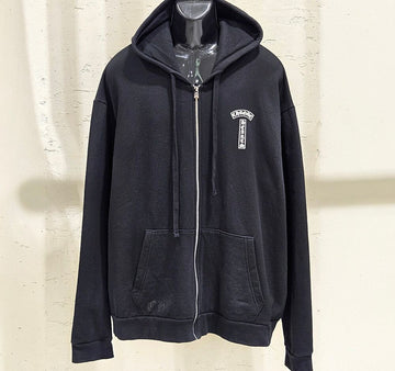 Chrome Hearts T BAR Hooded Zip-Up Black B1213C125 151516590