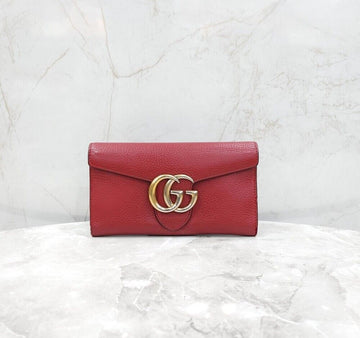 GUCCI レッド GG マモント 長財布 154162390