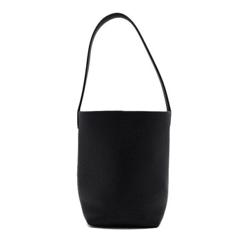 The Row Black Leather N/S Park Small Tote Bag 1314 157109026