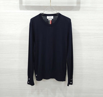 THOM BROWNE Teddy-Rollkragenpullover in Marineblau MKA79A 157114874