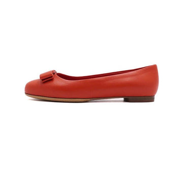 Salvatore Ferragamo Leather Vara Logo Ballerina Flat Shoes DY00953 157124096