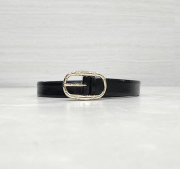 CHANEL Quilted Buckle Leder Gürtel 80 157126414