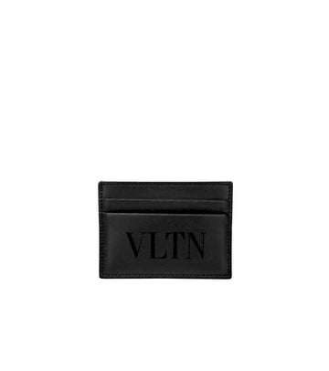 Valentino Black VLTN Card Holder Wallet 59535 157127357