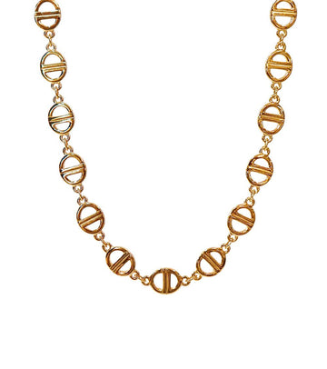 Dior CD Link Gold Necklace 61084 157127412