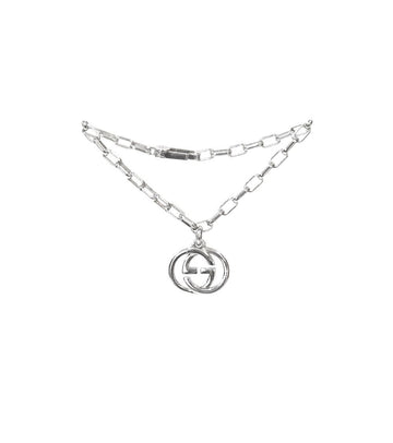 GUCCI インターロッキング G シルバー ブレスレット 53025 157127438