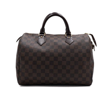 Louis Vuitton Damier Ebene Canvas Speedy 30 Tote Bag 123456 157136107