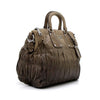 PRADA Braune Leder-Gradient Nappa Gaufre Tote- und Schultertasche 1936 157136120 [P]