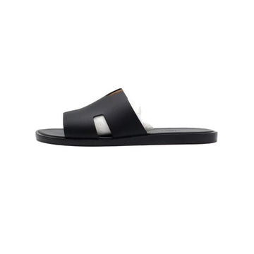 HERMES IZMIR Sandalen aus schwarzem Leder 41.5 152317396