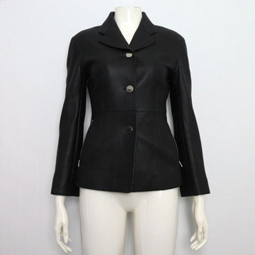 HERMES Damen Reitlederjacke Schwarz H2E1210D00234 157140627