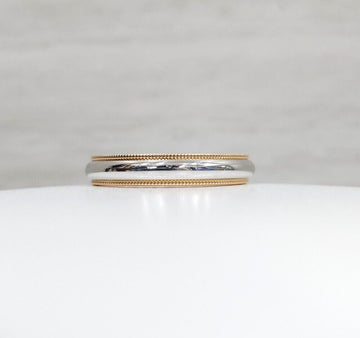 TIFFANY & CO Milgrain Band Ring Platin 4MM 8.5 157151448