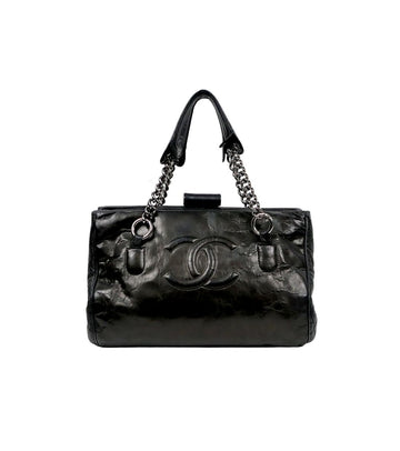 CHANEL Black Big CC Chain Shoulder Bag 60709 157165609