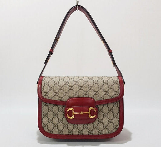 Gucci Horsebit Shoulder Bag Small 602204 Red 87956494