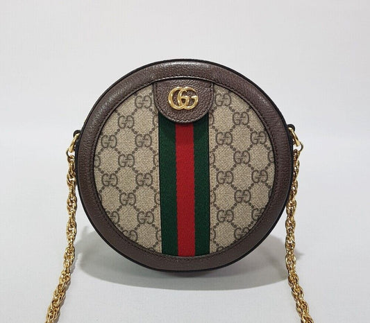 GUCCI Ophidia GG Runde Mini Schultertasche 550618 121128507