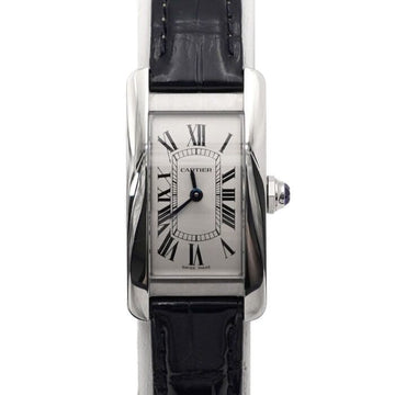 Cartier Tank American Small Quartz Leather Band Women's Watch WSTA0043 157176343